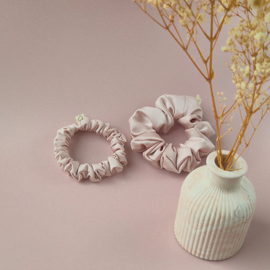 Chouchou en Satin Rose Dragée - Les Chouchous de Justine