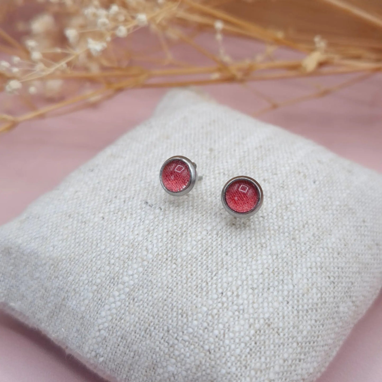 Puces d'oreilles en Satin - Les Chouchous de Justine